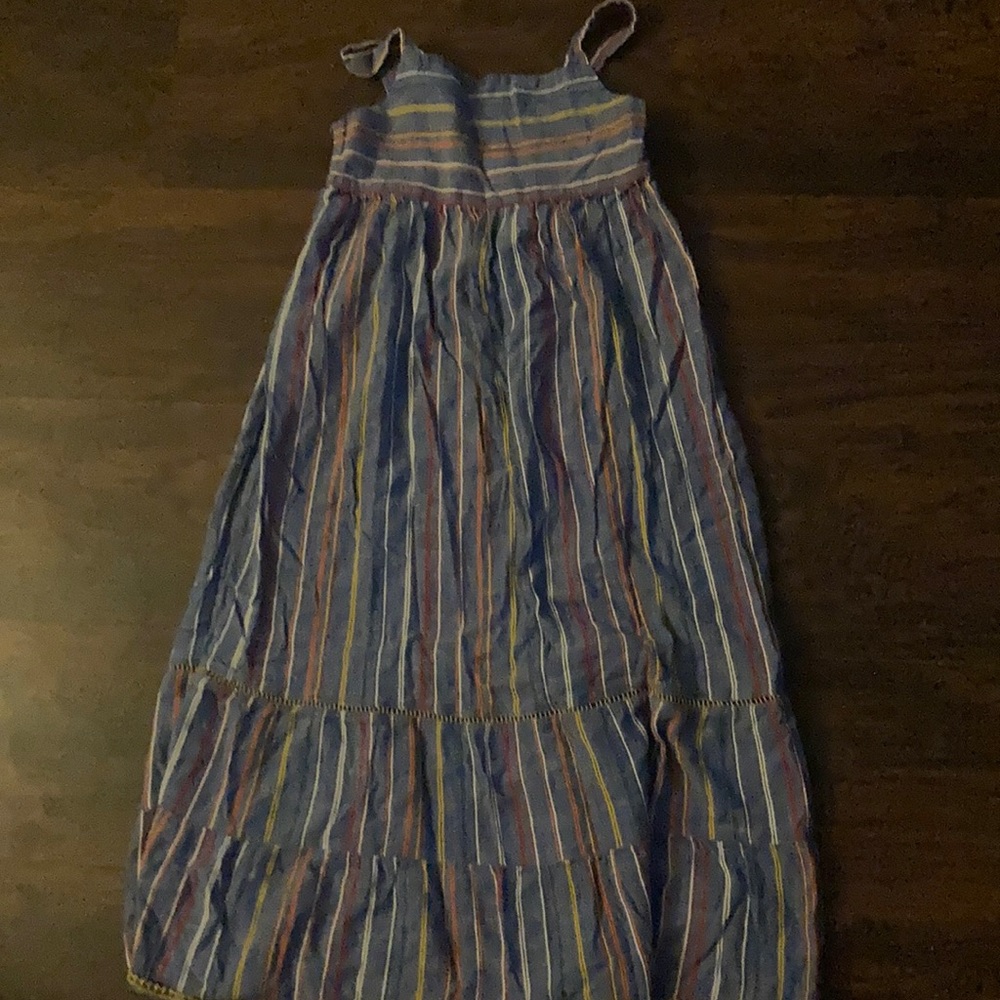 Cat & Jack Girls Blue Striped Dress